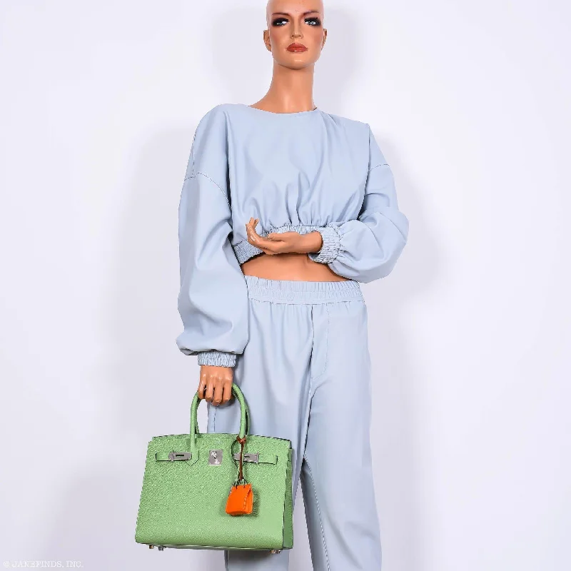 Hermès Birkin 30 Sellier Vert Criquet Madame Grain Palladium Hardware - 2020, Y