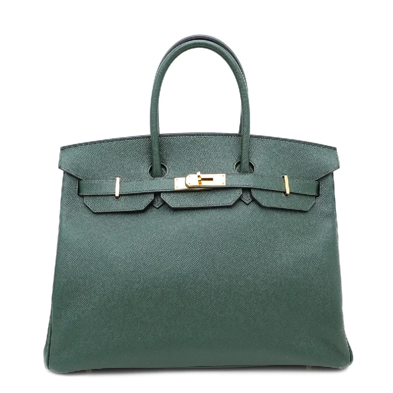 Hermes Vert Anglais Epsom Birkin 35 Bag