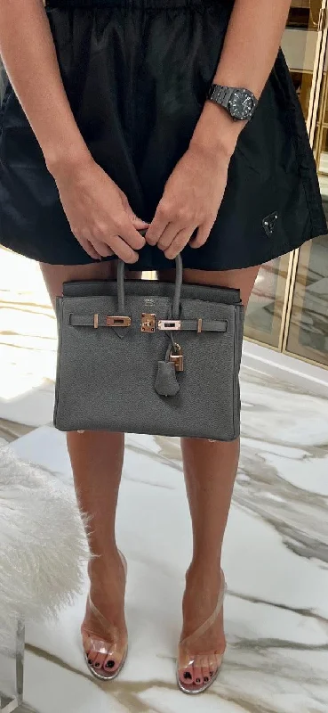 Hermès Birkin 25 Etain Togo with Rose Gold Hardware