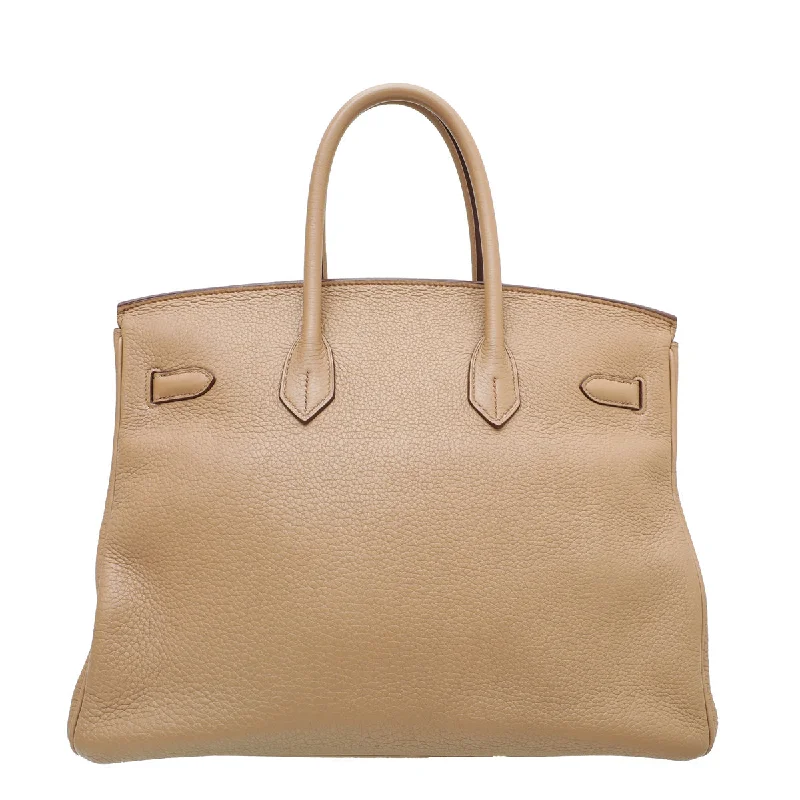 Hermes Tabac Camel Birkin 35 Bag