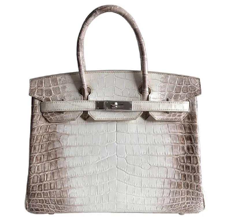 Hermès Birkin 30 Himalayan Niloticus Crocodile Bag