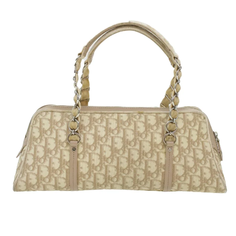 CHRISTIAN DIOR trotter romantic Flower Shoulder Bag Beige 03-BO-1025  37747