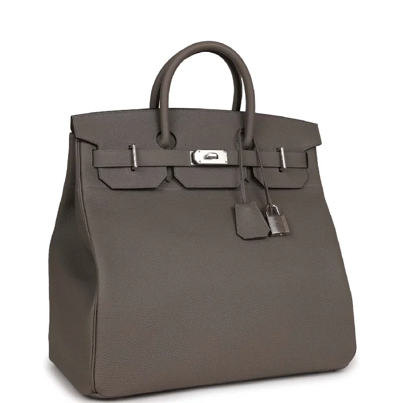 Hermes HAC Birkin 40 Gris Meyer Togo Palladium Hardware