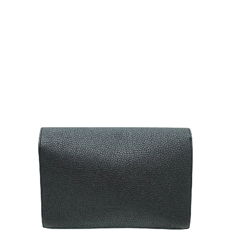 Hermes Noir Jet Pochette Clutch