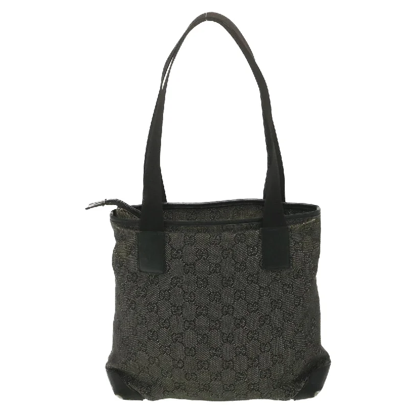 GUCCI GG Canvas Tote Bag Black 28893  ar8950