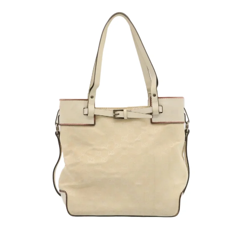 GUCCI GG Canvas Tote Bag Beige  ac193