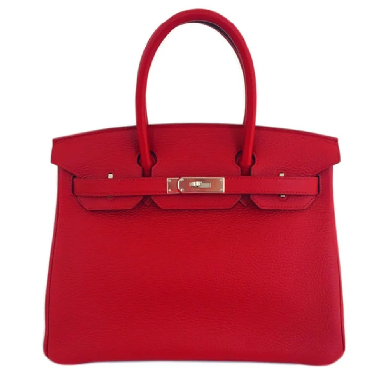 Hermès Birkin 30 Rouge Garance Bag Togo