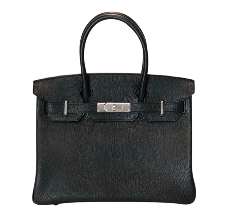 Hermès Birkin 30 Special Order Black/Gris Chevre PHW