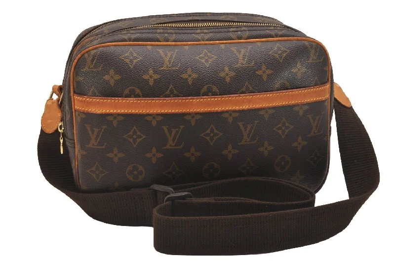 Authentic Louis Vuitton Monogram Reporter PM Shoulder Cross Bag M45254 LV 6104J