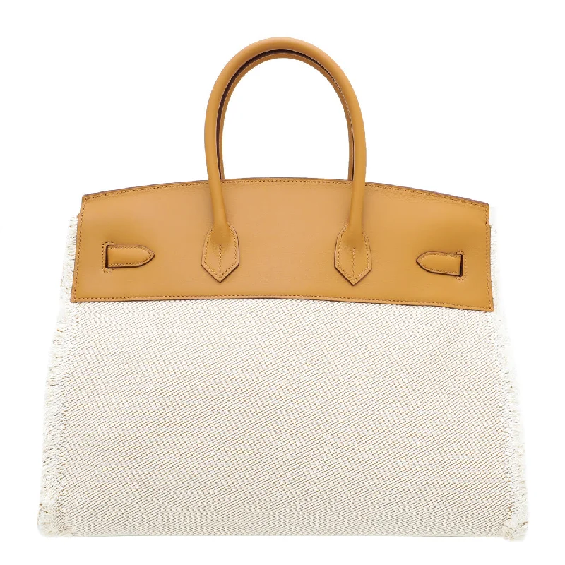 Hermes Sesame Fray Fray Ltd.Ed. Birkin 35 Bag