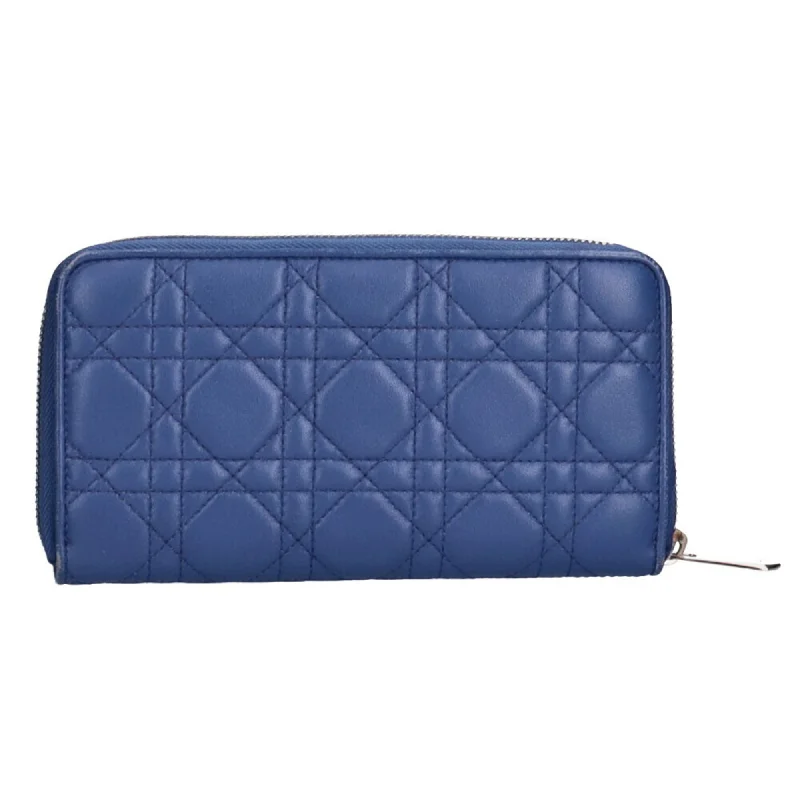 CHRISTIAN DIOR Voyageur lady long wallet lambskin ladies