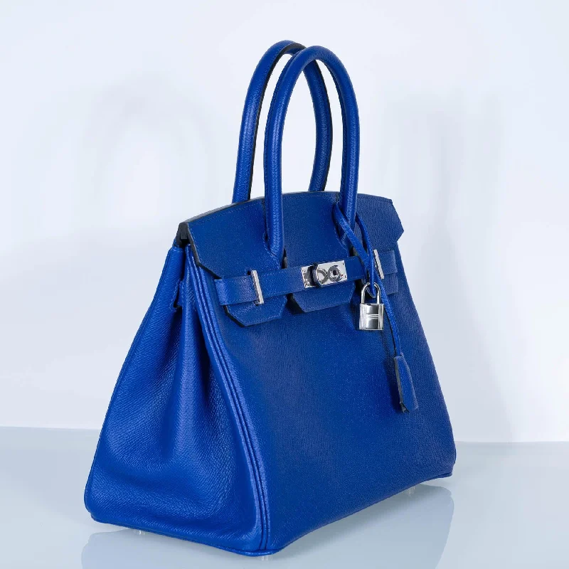 Hermès Birkin 30 Blue Electric Epsom with Palladium Hardware