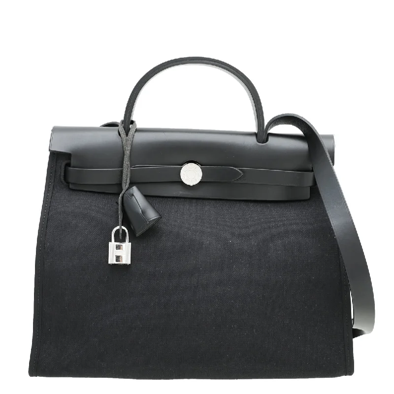 Hermes Noir Herbag Zip 31 PM Bag