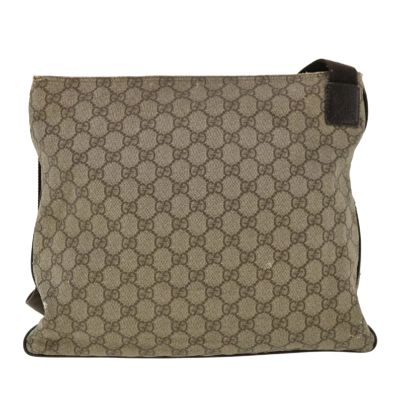 GUCCI GG Canvas Shoulder Bag Beige 141198  ro852