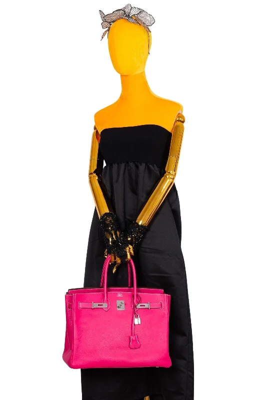 Hermès Birkin 35 Candy Collection Rose Tyrien and Rubis Epsom Palladium Hardware