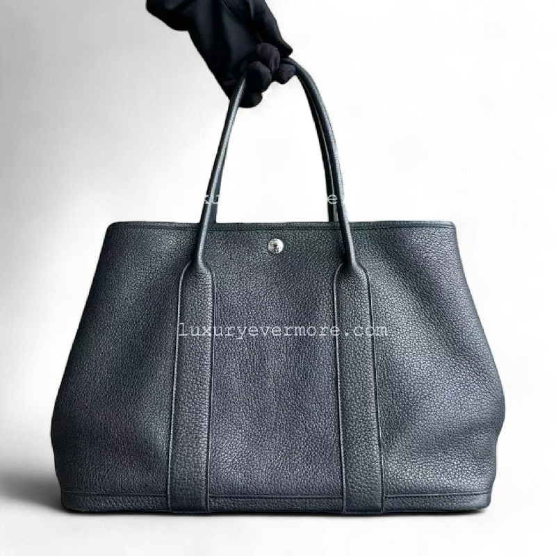 Hermes Garden Party 36 - Negonda Noir Black Silver Hardware