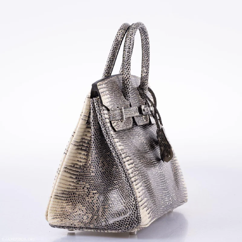 Hermès Birkin 25 Ombre Lizard Palladium Hardware