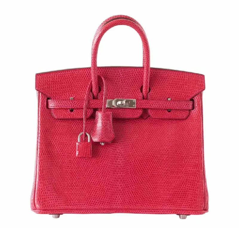 Hermès Birkin 25 Rouge Exotic Lizard Bag