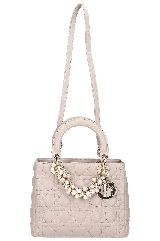 CHRISTIAN DIOR Lady Dior Bag Medium Cannage Grey