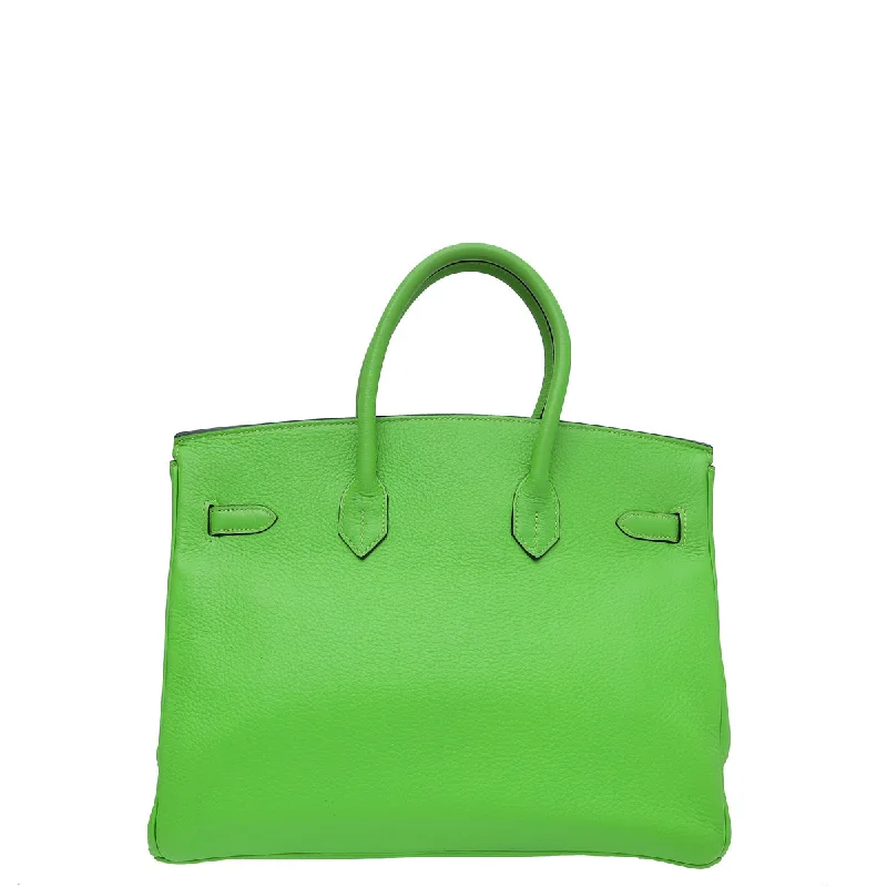 Hermes Vert Cru Birkin 35 Bag