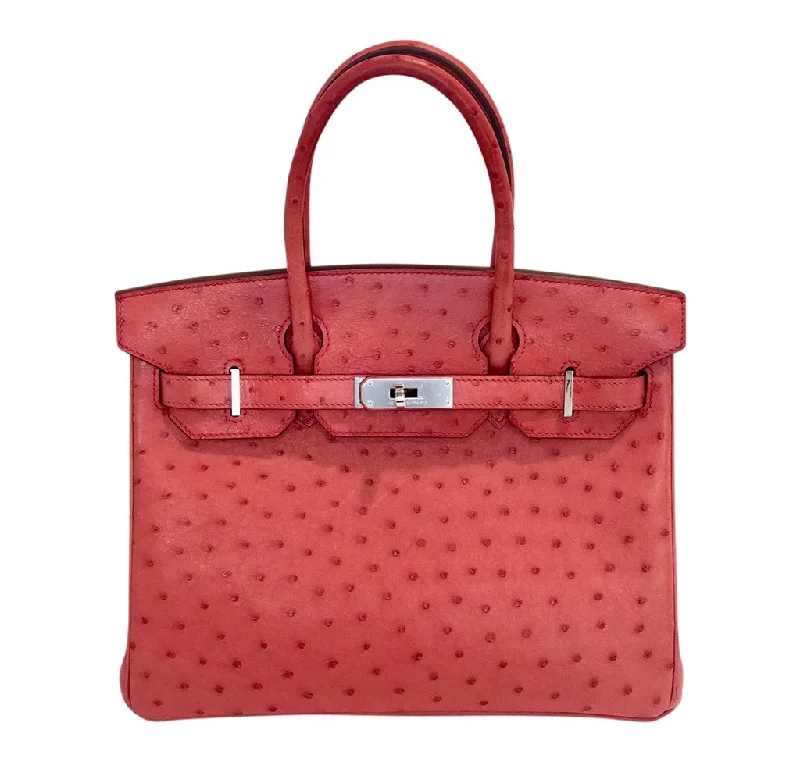 Hermès Birkin 30 Ostrich Bougainvillea