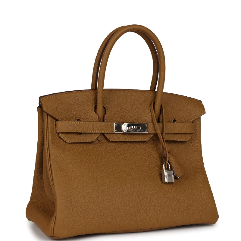 Top Quality Hermes Birkin 30 Bronze D'Or Verso Togo Palladium Hardware