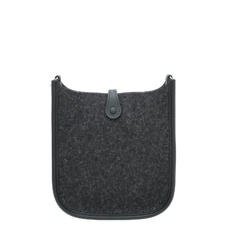 Hermes Noir Evelyne Amazone 16 TPM Wool Swift Bag