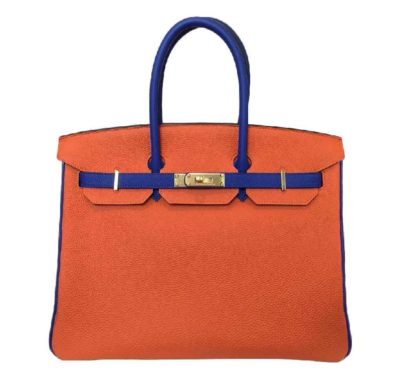 Hermès Birkin 35 Blue Orange - Special Order HSS Bag