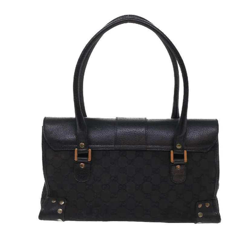 GUCCI GG Canvas Hand Bag Black  49297