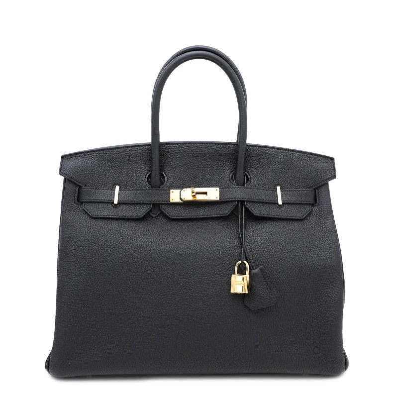 Hermes Noir Togo Birkin 35 Bag