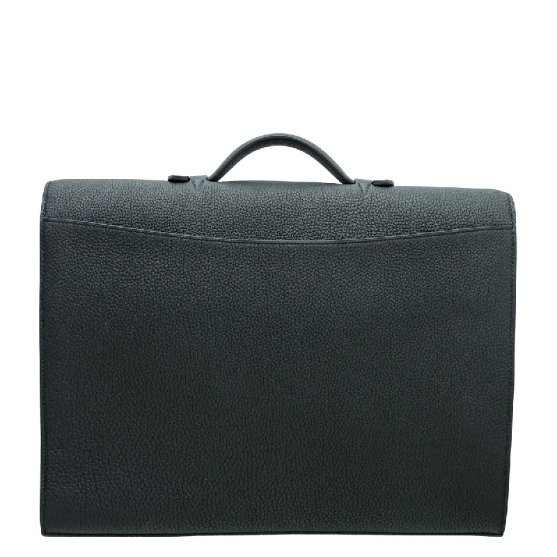 Hermes Noir Sac a Depeches 2 Messenger Bag