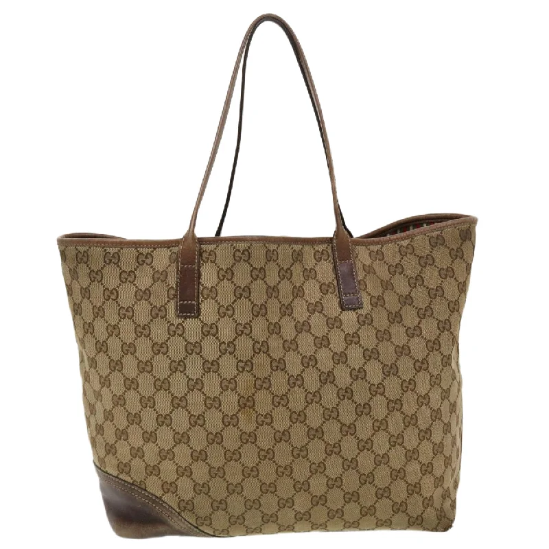 GUCCI GG Canvas Tote Bag Beige 169945  th3742