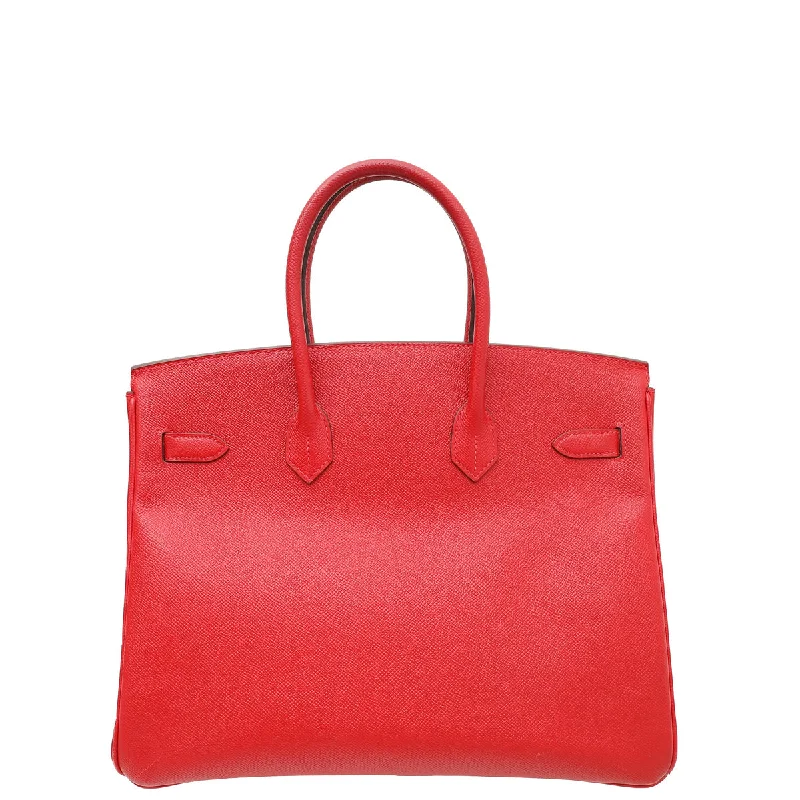 Hermes Rouge Casaque Birkin 35 Bag W/ Twilly