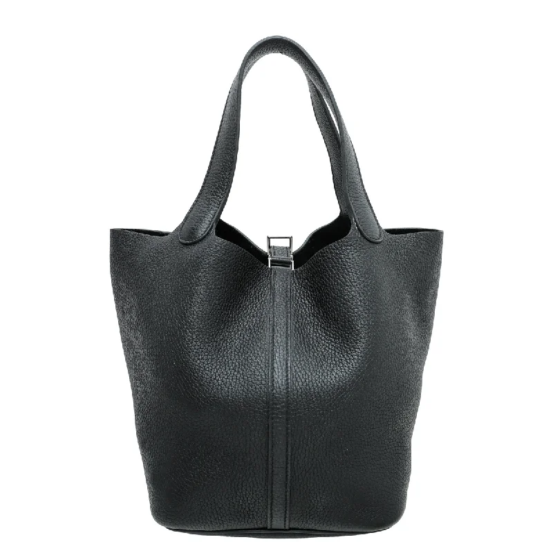 Hermes Noir Picotin 22 Bag