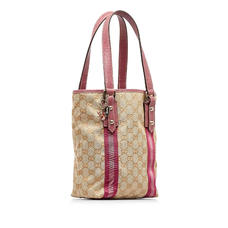 GUCCI GG Canvas Jolicoeur Tote Bag