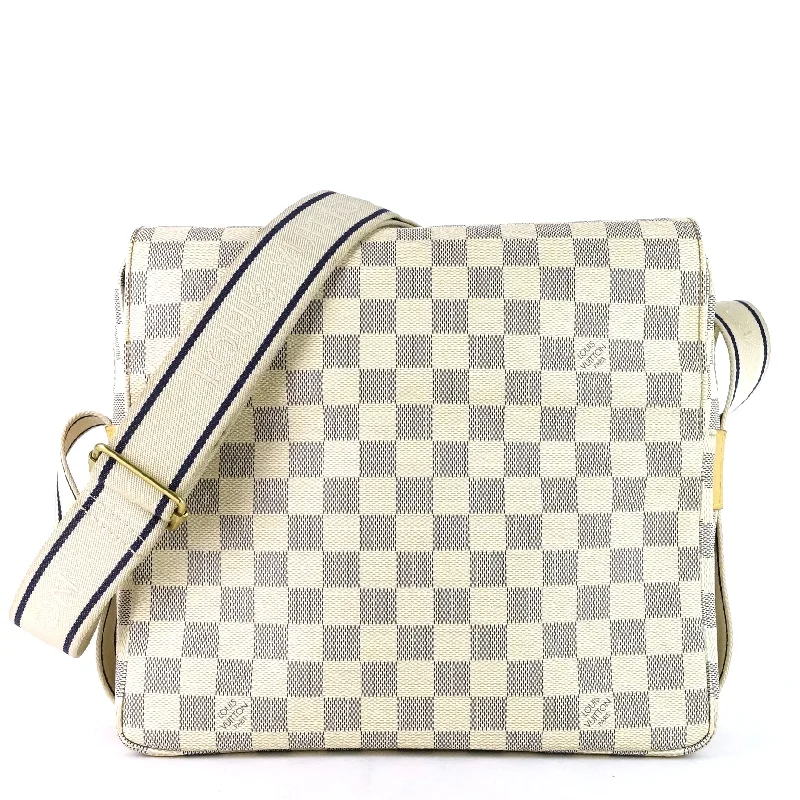 Naviglio Damier Azur Canvas Messenger Bag