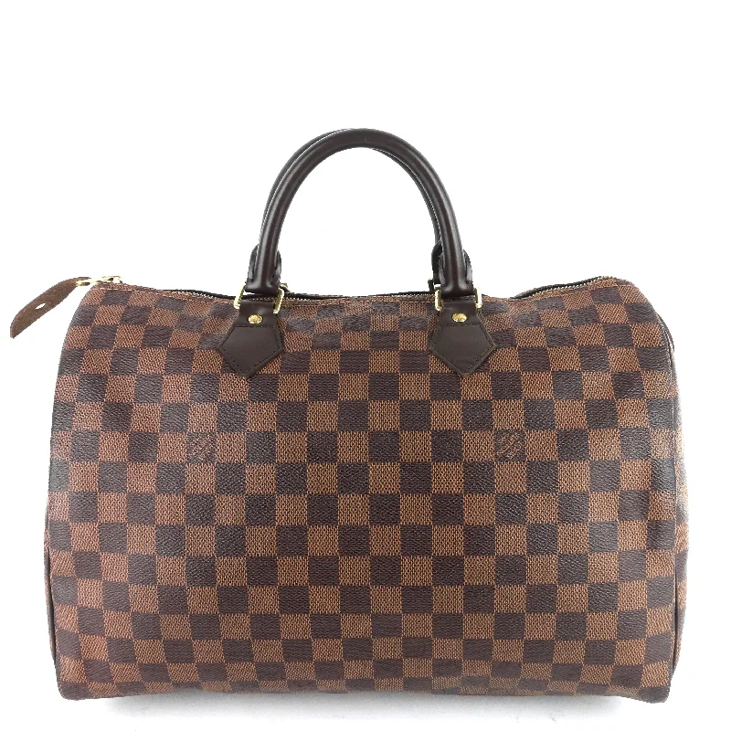 Speedy 35 Damier Ebene Canvas Bag