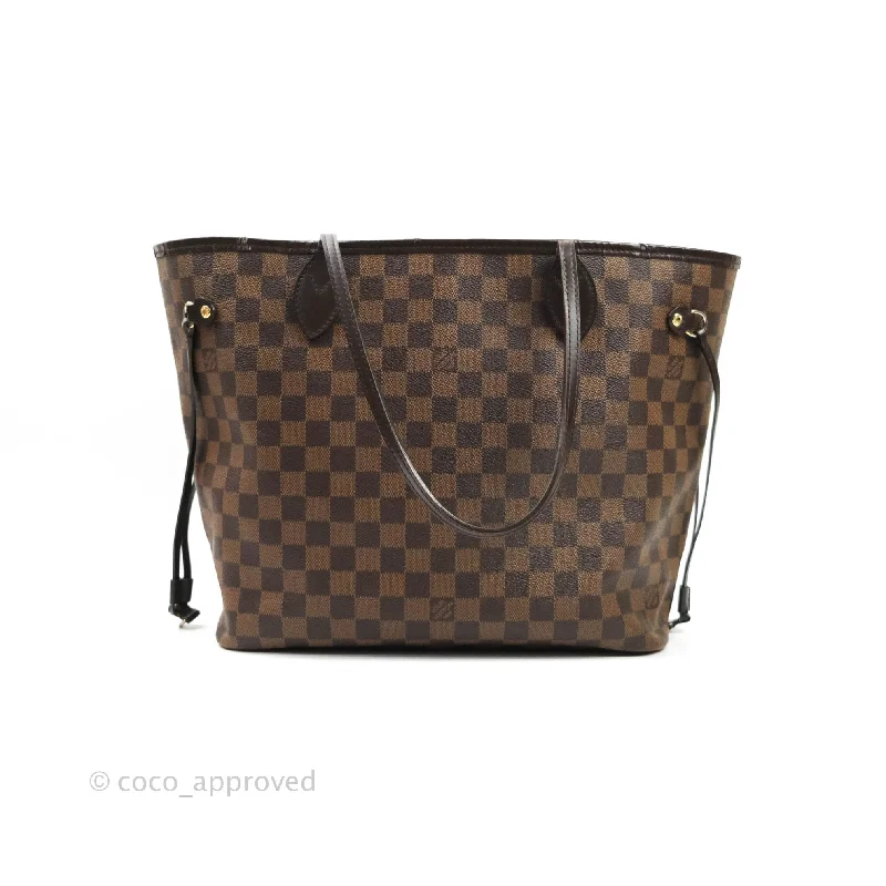 Louis Vuitton Neverfull MM Tote Bag Damier Ebene Canvas