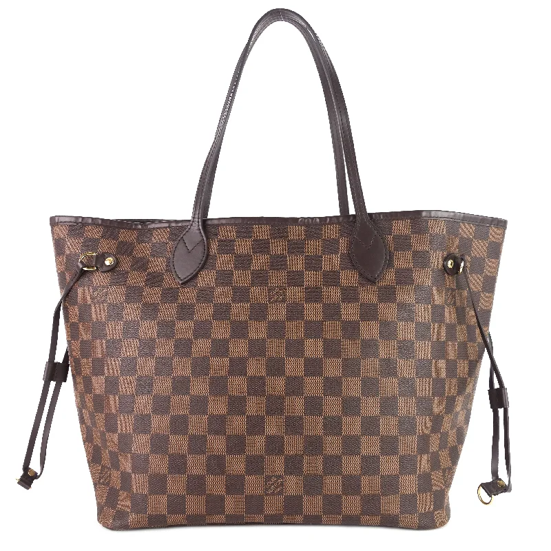 Neverfull MM Damier Ebene Canvas Bag with Pouch