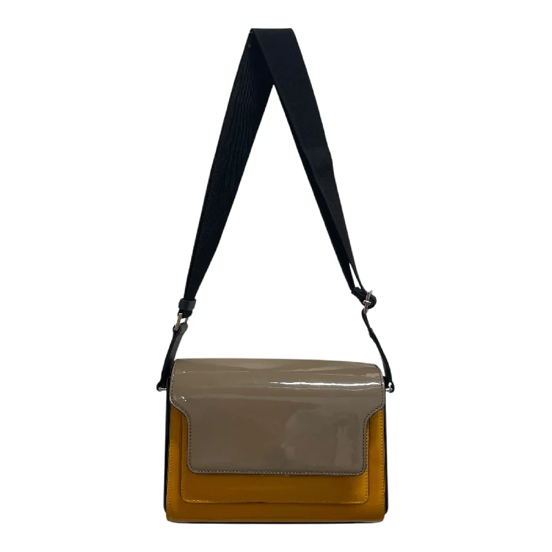 MARNI/Cross Body Bag/Leather/ORN/BROWN COVER