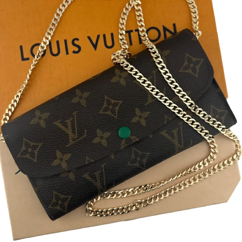 LOUIS VUITTON Green Monogram Emilie Wallet