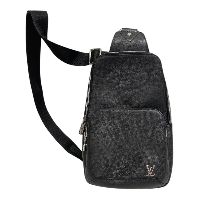 LOUIS VUITTON/Cross Body Bag/Leather/GRY/SILVER LOGO