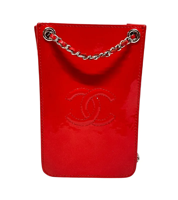 CHANEL/Boston Bag/Leather/RED/20831069