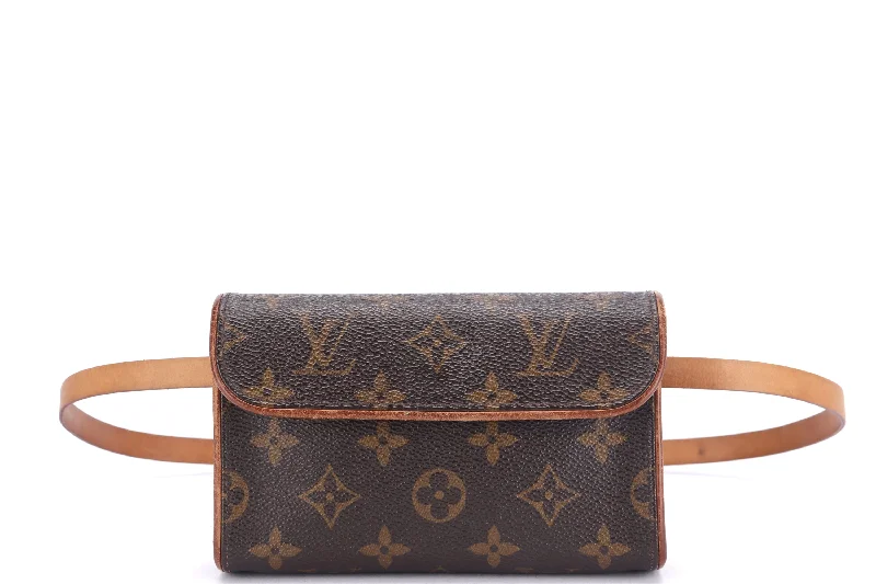 LOUIS VUITTON M67304 POCHETTE FLORENTINA BELT WITH WAIST POUCH (FL0071) MONOGRAM CANVAS, GOLD HARDWARE, WITH DUST COVER