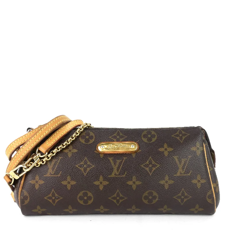 Eva Monogram Canvas Clutch Bag