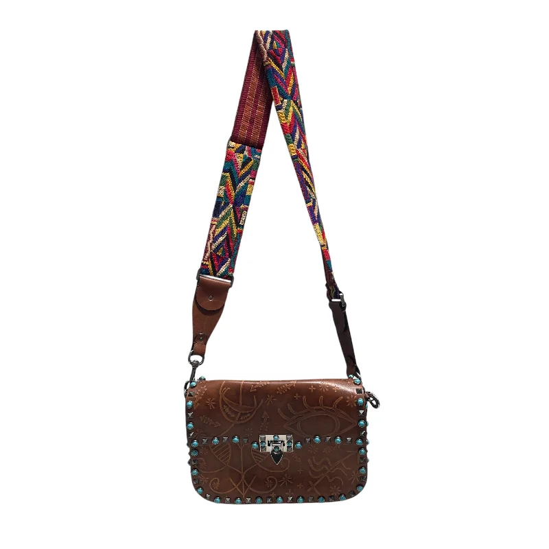 VALENTINO GARAVANI/Cross Body Bag/M/All Over Print/Leather/BRW/