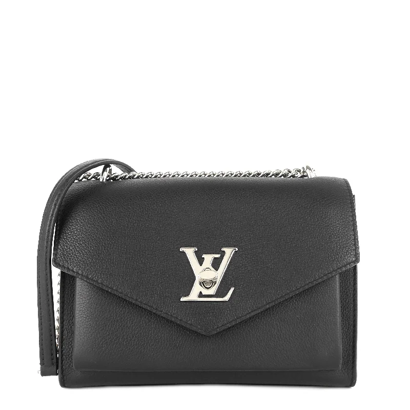 Mylockme Calfskin Leather Chain Shoulder Bag