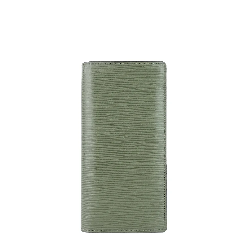 Brazza Green Epi Leather Wallet