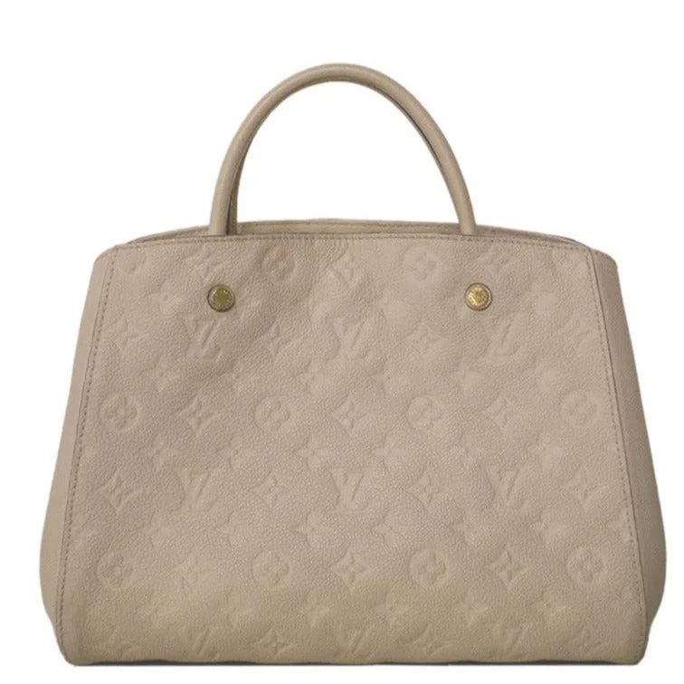 Montaigne Beige Leather Handbag