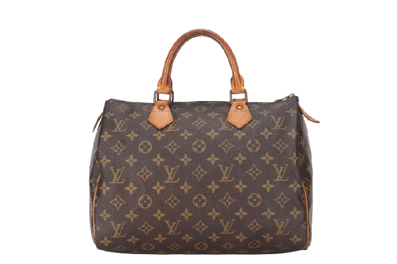 LOUIS VUITTON SPEEDY 30 (M41526) MONOGRAM CANVAS GOLD HARDWARE, NO DUST COVER